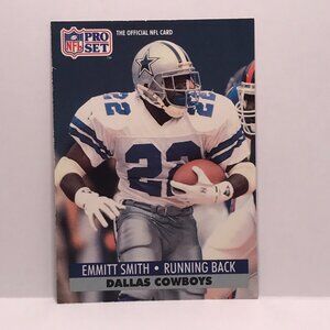 1991 PRO SET EMMITT SMITH #485 DALLAS COWBOYS